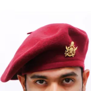 Rajanya's Maroon Woolen Beret - Buy Rich Wine French Style Hat | Jaipurio