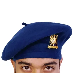 Rajanya's Navy Woolen Beret - Buy Timeless French Style Winter Hat | Jaipurio