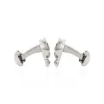 Silver Cut Out Elephant Cufflink - Heritage Sterling | Jaipurio