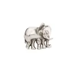 Silver Cut Out Elephant Cufflink - Heritage Sterling | Jaipurio