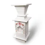 Marble Tulsi Pot White Inlay - Buy Premium Handcrafted Sacred Planter | Jaipurio