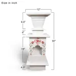 Marble Tulsi Pot White Inlay - Buy Premium Handcrafted Sacred Planter | Jaipurio