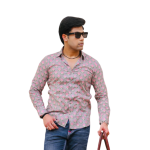 Thunder Grey Sanganeri Booti Print Shirt - Traditional Heritage Menswear | Jaipurio