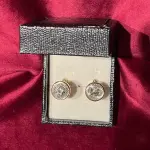 Round Golden Dotted Cufflinks - Premium Executive Textured Accessories | Jaipurio