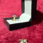 Light Blue Stone Hexagon Cufflinks - Premium Executive Tranquility Style | Jaipurio