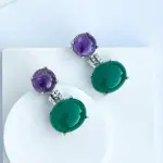 Violet Garden Gems Earrings Jaipurio Curates Holiday - Buy Amethyst Bloom Limited | Jaipurio