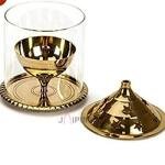 Brass Akhand Diya Oil Lamp | Traditional 5" Puja Lamp with Borosilicate Glass | Handcrafted Temple Diya | Spiritual Home Decor | Sacred Indian Art