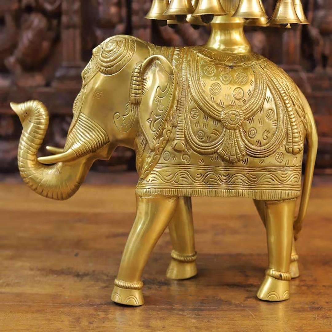 brass-elephant-urli-auspicious-gaja-with-bell-for-home-decor-2