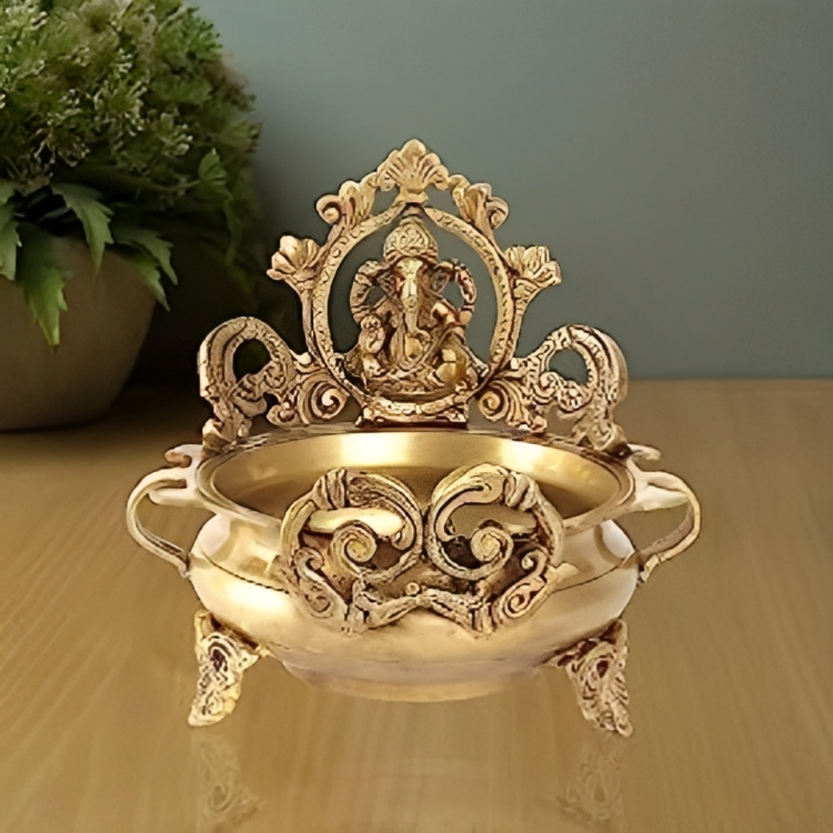 brass-ethnic-carved-ganesha-design-urli-decor-bowl-2