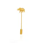 Elephant Lapel Pin Sterling Silver Gold - Buy Fortune Symbol | Jaipurio