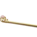 Korean Traditional Gemstone Hair Pin | Natural Stone Binyeo Hair Stick | Authentic Hanbok Queen's Hair Ornament | Royal Court Accessory