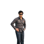 Charcoal Grey Royal Look Premium Rajputana Shirt Men - Regal Majesty | Jaipurio