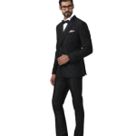 Midnight Lace Elegance: The Tuxedo Jacket - Sophisticated Style in Sizes S to XL | Jaipurio