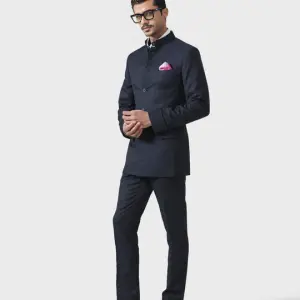 Elite Elegance Handmade Bandhgala Suit in Wool (S-XL) | Premium Winter Formal Wear | Luxury Handcrafted Menswear by Jaipurio