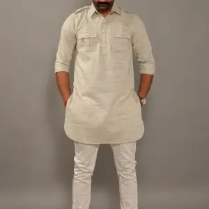 Khaki Grey Hunting Kurta Pajama Set Men - Premium Outdoor Style | Jaipurio