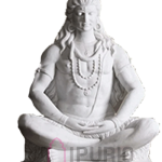 Marble Lord Shiva Statue: 54-inch Temple Grade Sculpture | Premium White Marble | Meditation & Yoga Deity | Sacred Abhishek Murti