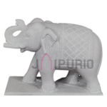 Elephant Statue: Exquisite 9" HandCrafted Marble Sculpture | Luxurious Home Decor | Authentic Indian Artistry | Majestic Animal Art Piece