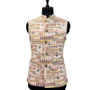 Amber Aura Nehru Jacket Modern Collection - Contemporary Elegance | Jaipurio