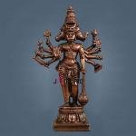 Pure Copper Standing Panchmukhi Hanuman Ji Idol 4.5" | Divine Representation | 249g Spiritual Space Enhancer | 3" Width, 2" Depth | Sacred Presence