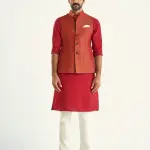 The Qila Waistcoat (S-XL) | Fortress-Inspired Formal Vest | Regal Rajput Collection by Jaipurio