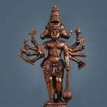 Pure Copper Standing Panchmukhi Hanuman Ji Idol 4.5" | Divine Representation | 249g Spiritual Space Enhancer | 3" Width, 2" Depth | Sacred Presence