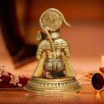 Brass Blessing Hanuman Idol 7 Inch - Perfect Size Divine Grace | Jaipurio