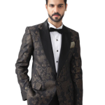 The Gold Foil Flora Tuxedo Jacket - Luxurious Style in Sizes S to XL | Jaipurio