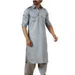 Classy Grey Pathani Kurta Salwar Set - Sophisticated Traditional Menswear | Jaipurio