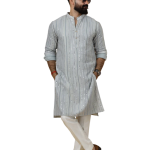 Grey Dual Color Mirror Embroidered Kurta Pajama - Premium Ethnic Wear | Jaipurio
