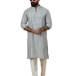 Grey Dual Color Mirror Embroidered Kurta Pajama - Premium Ethnic Wear | Jaipurio