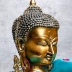 Hand Carved Brass Buddha Idol | Traditional 20.3 × 12.7 × 8.9 cm Table Top Statue | Handcrafted Meditation Art | Premium Peace Decor | Jaipurio