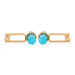 Turquoise Bar Cufflink - Buy Premium Natural Stone | Jaipurio
