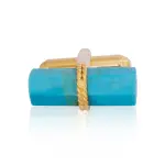 Turquoise Bar Cufflink - Buy Premium Natural Stone | Jaipurio