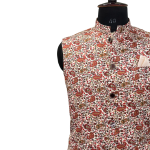 Majestic Threads Modi Jacket with Lotus Legacy Prints | Premium Cotton Satin | Traditional Indian Fashion | Ethnic Formal Wear | Size XS-XXL | Jaipurio
