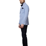 Light Blue and White Check Tuxedo Jacket - Fresh Style in Sizes S to XL | Jaipurio