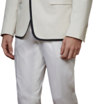 Classic White Contrast Western Jacket - Timeless Style in Sizes S to XL | Jaipurio