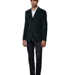 Enchanting Dark Green Corduroy Hunting Jacket - Stylish Comfort in Sizes S to XL | Jaipurio