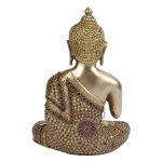 Brass Buddha Vitarka Statue: 21.6x12.7x26.7cm Feng Shui Sculpture | Vastu Religious Art | Home Decor Buddha Idol | Traditional Gift