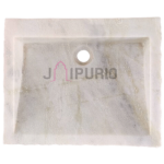 Marble Counter Basin: Elegant 18" Handcrafted Sink | Custom Luxury Bathroom Decor | Authentic Indian Artistry | Durable Stone Craft