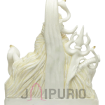 Marble Shiva Statue: Majestic 47CM Pure Stone Idol | Luxury Temple Art | Authentic Indian Craftsmanship | Sacred Masterpiece