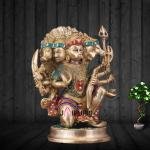 Brass Superfine Panchmukhi Hanuman Stone Adorned 11 Inch - Premium Divine | Jaipurio