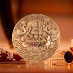 Brass Superfine Gajalakshmi Wall Hanging | 7.5" Divine Elephant Design | Traditional Temple Decor