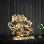 Superfine Brass Panchmukhi Hanuman Crossed Legs 11 Inch - Meditation Divine | Jaipurio