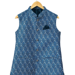 Imperial Indigo Nehru Jacket | Regal Elegance for Men