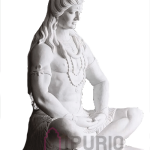 Marble Lord Shiva Statue: 54-inch Temple Grade Sculpture | Premium White Marble | Meditation & Yoga Deity | Sacred Abhishek Murti