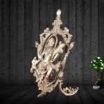 Pure Brass Lord Hanuman Table Accent | 12.8" x 8.5" x 6.5" (32.5 x 21.6 x 16.5 cm) | 2 kg Premium Sacred Art | Decorative Divine Sculpture