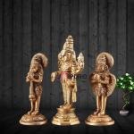 Brass Tirupati Balaji, Garuda & Hanuman Trio Set | 5.5" Divine Idols | 1.04kg Handcrafted Masterpiece | Sacred Protection Set | Jaipurio