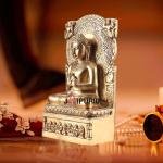Pure Brass Lord Buddha Statue | Dharmachakra Mudra | 11" Height | Traditional Sacred Art | Premium Collection | Handcrafted Excellence | Jaipurio