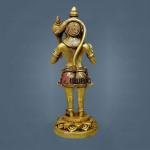 8" Brass Standing Hanuman Idol | Sacred Temple Murti | Divine Protection Statue