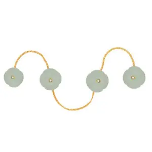 Aqua Carved Kurta Buttons Sterling Silver - Buy Premium Set | Jaipurio